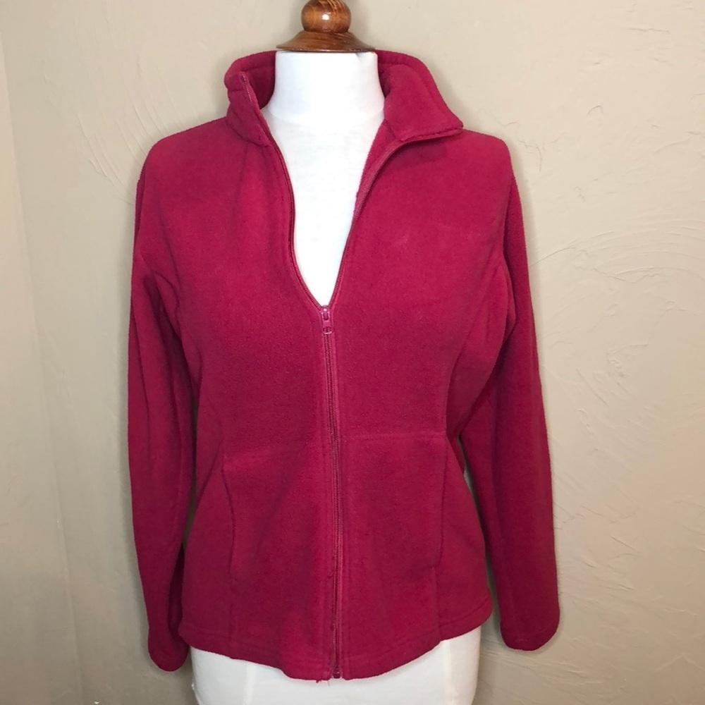 Pink Bass Pro long sleeve zip up jacket